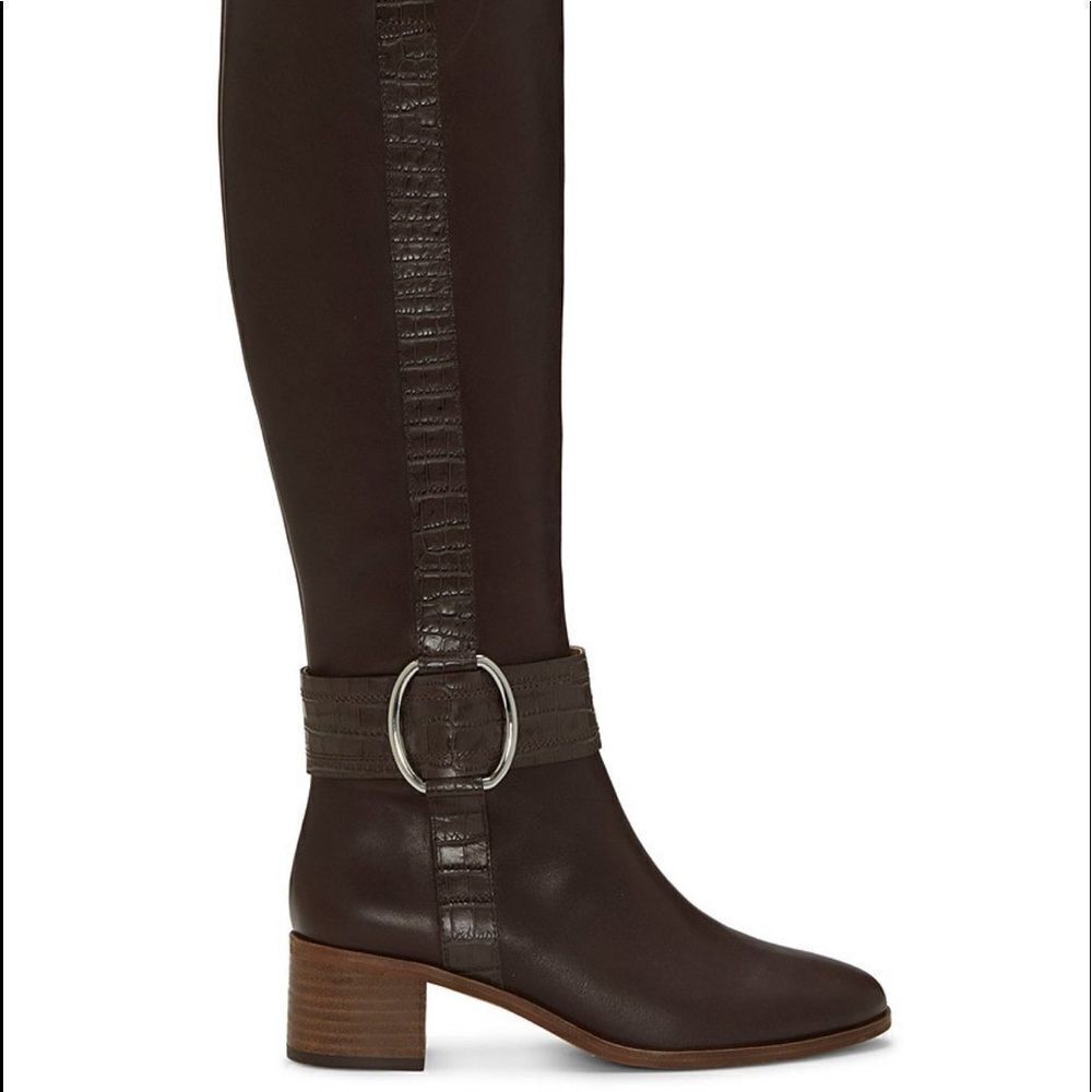 CC Corso Como Liesbeth Leather Stovepipe Boots
